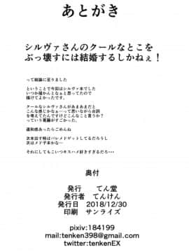 (C95) [てん堂 (てんけん)] シルヴァさんの新婚性活_22__22