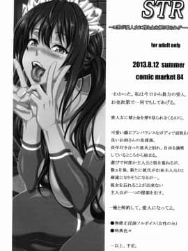 (C83) [INSERT (KEN)] STR～M男が愛人女に精と金を搾り取られゲー～_02